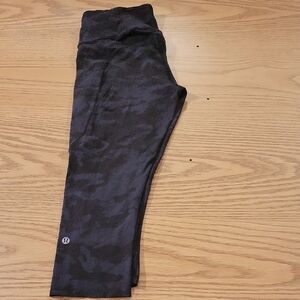 lululemon athletica Camouflage Black Kids Leggings